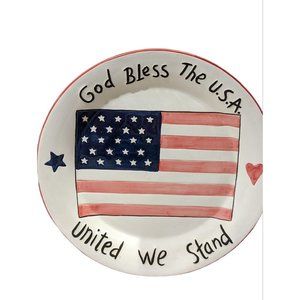 Vintage Young's God Bless the USA Plate 10"